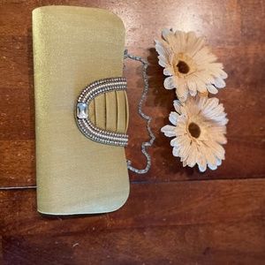 Gold Clutch with crystal details